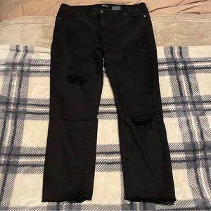 Buffalo black ankle skinny jeans 14